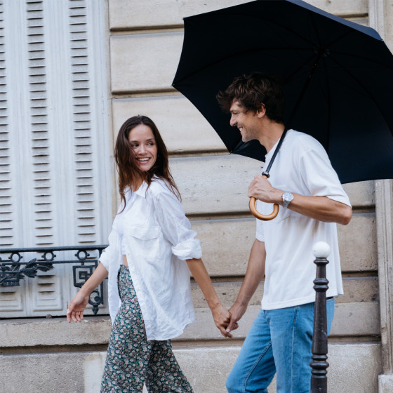 Parapluie de Golf droit manuel bleu Ritz