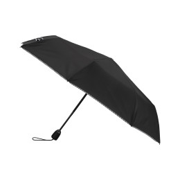 Parapluie Femme Pliant Noir Finition Noir RAYURES