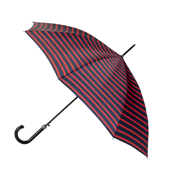 Parapluie Canne Femme Marinière MARINE ROUGE