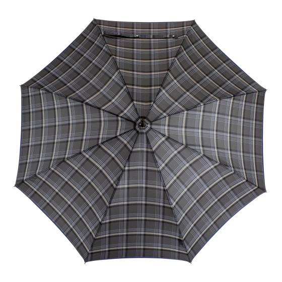 Parapluie canne Homme Edouard finition Bleue