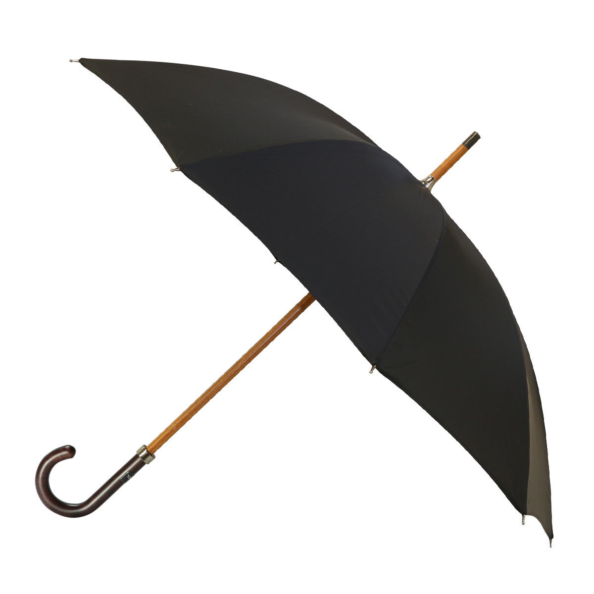 Achat d'un Grand Parapluie Canne Noir pour Homme - Parapluies à Ouverture  Manuelle - Piganiol