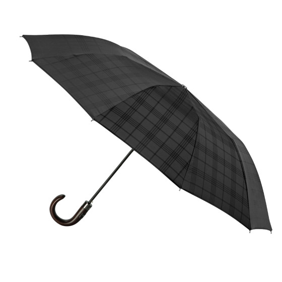 Parapluie Homme Prince de Galles pliant médium automatique 10 baleines