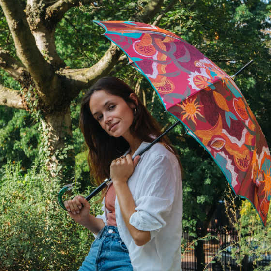 Parapluie femme canne LIMONCELLO SHOOTING