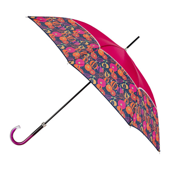 Parapluie femme canne NÉON PUMPKINS côté ouvert