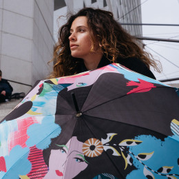 Parapluie femme canne UTOPIA shooting