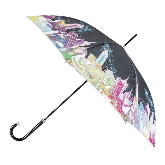 Parapluie femme canne METAVERS côté ouvert