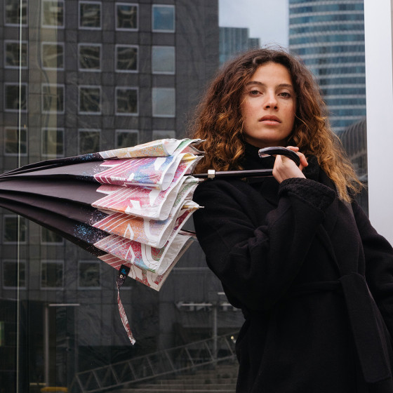 Parapluie femme canne METAVERS shooting