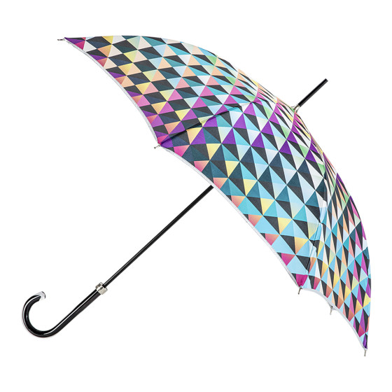 Parapluie femme canne PIXELS côté ouvert
