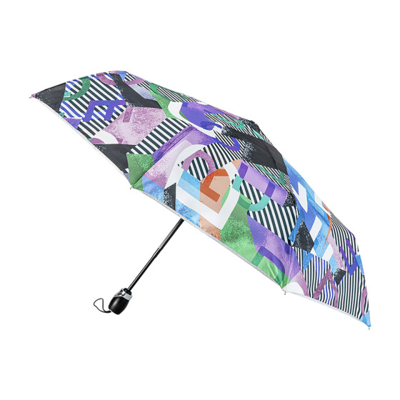 Parapluie femme pliant UNDERGROUND côté ouvert