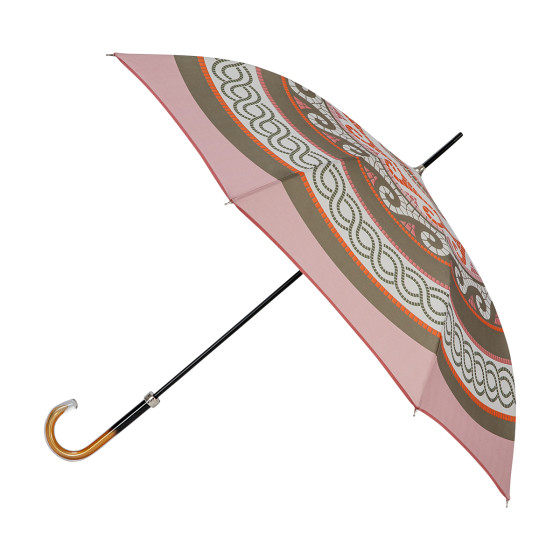 Parapluie femme canne SOMPTUEUSE ouvert côté