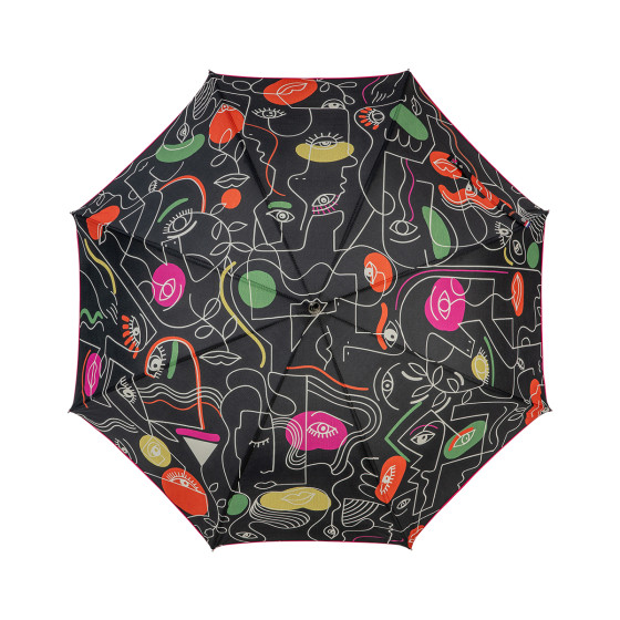 Parapluie femme canne IDOLES face