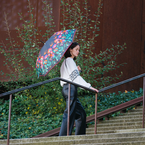 Parapluie femme canne ROOIBOS shooting