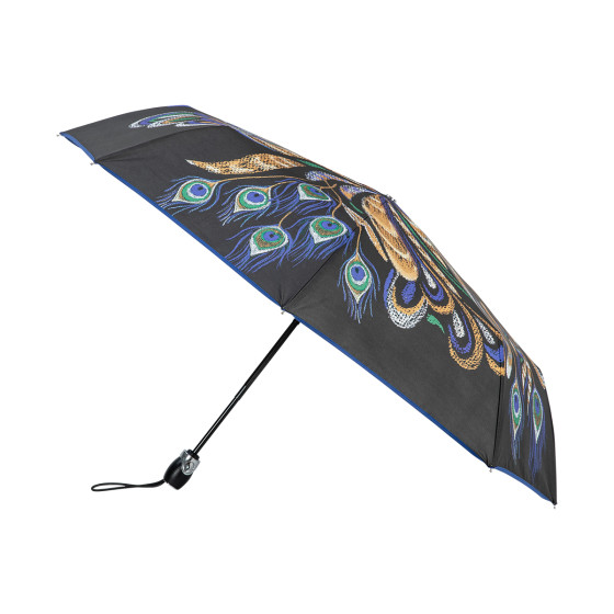 Parapluie femme pliant PARADE EXOTIQUE ouvert côté