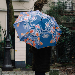 Parapluie femme canne MANDALA PAPILLONS shooting