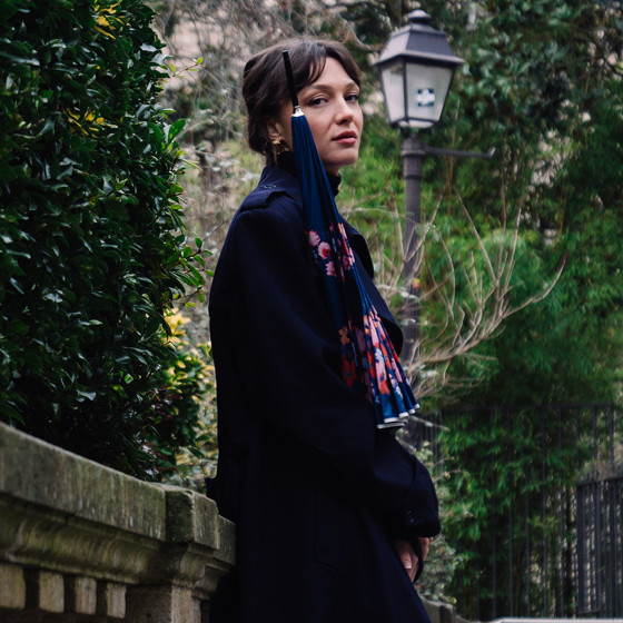 Parapluie femme canne ÉCLOSION shooting