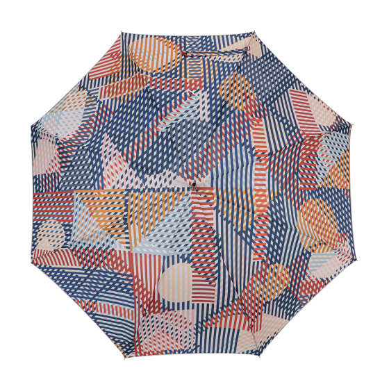 Parapluie femme canne TANGRAM face
