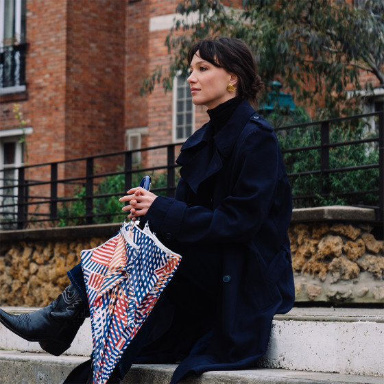 Parapluie femme canne TANGRAM shooting
