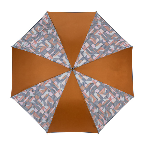 Parapluie femme canne MIX TANGRAM UNI face