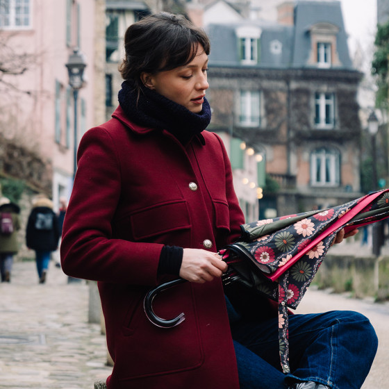 Parapluie femme canne WALLPAPER shooting