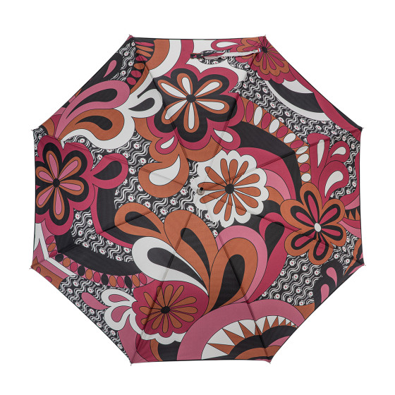 Parapluie femme canne HIPPIE face