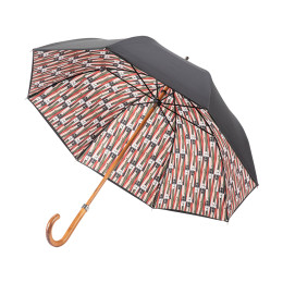 Parapluie femme canne DOUBLÉ BACKGAMMON shooting