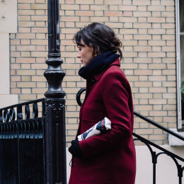 Parapluie femme pliant PARIS AMOUR ouvert