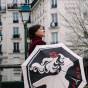 Parapluie femme canne PARIS AMOUR