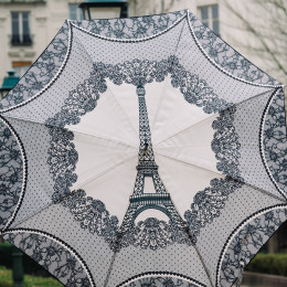 Parapluie femme canne PARIS GLAMOUR shooting