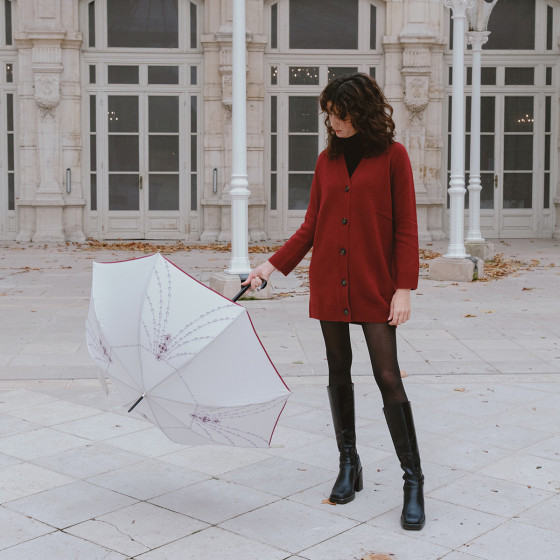 Parapluie femme canne PERLES shooting