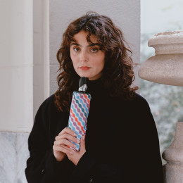 Parapluie femme pliant SERPENTINS côté