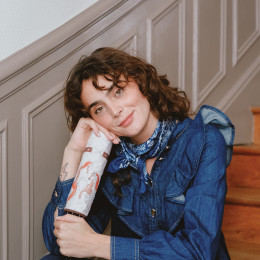 Parapluie femme pliant ALESAN côté