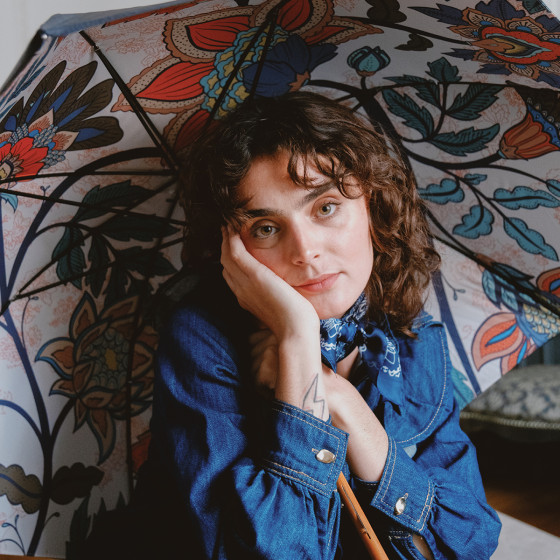 Parapluie femme canne DOUBLÉ BATIK
