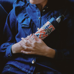 Parapluie femme pliant IKAT côté