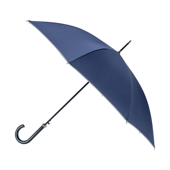 Parapluie Femme Canne Marine finition Marine RAYURES
