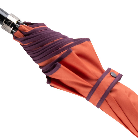 Parapluie Femme Canne Terracotta finition Prune